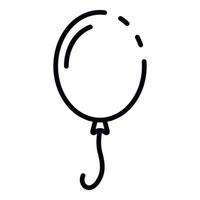 Rubber balloon icon, outline style vector