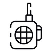 Walkie talkie toy icon, outline style vector