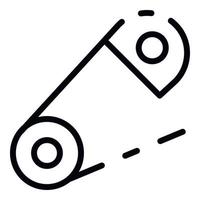 Clothes pin icon, outline style vector