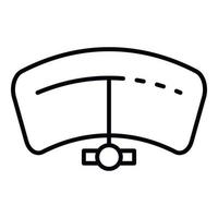 Car tachometer icon, outline style vector