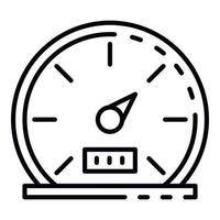 Car speedometer icon, outline style vector