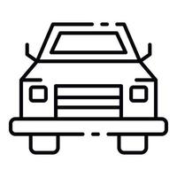 Pick up car icon, outline style vector