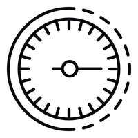 Odometer icon, outline style vector