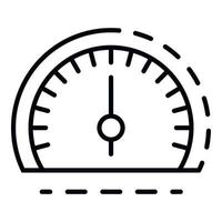 Dashboard icon, outline style vector