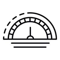 Speedometer icon, outline style vector