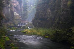 Autumn Landscapes in Hrensko, River Kamenice photo