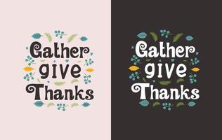 Thanks giving vector design for print on demand