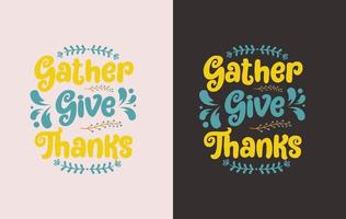 Thanks giving vector design for print on demand