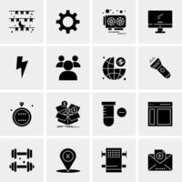 16 Universal Business Icons Vector Creative Icon Illustration to use in web and Mobile Related project