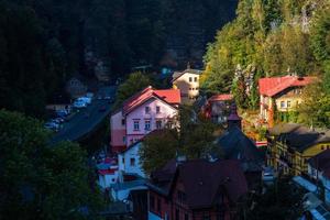 Autumn landscapes in  Elbe Sandstone Mountains. photo