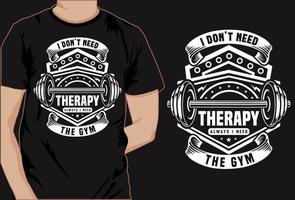 Gym typography vector t shirt design