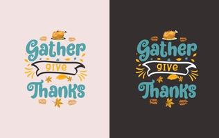 Thanks giving vector design for print on demand