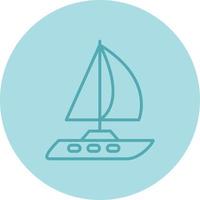 Yacht Vector Icon