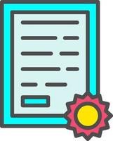 Certificate Vector Icon