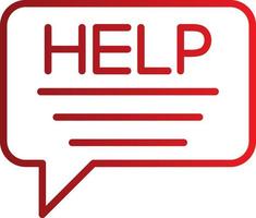 Ask For Help Vector Icon