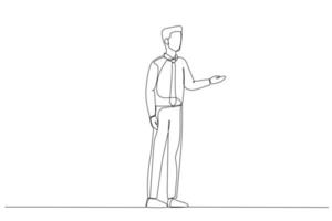 Drawing of index finger overturns row of businesswoman standing on big hands. Metaphor for dismissal, unemployment, layoffs. Single continuous line art style vector