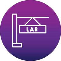 icono de vector de laboratorio