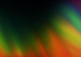 Dark Multicolor, Rainbow vector abstract blurred background.