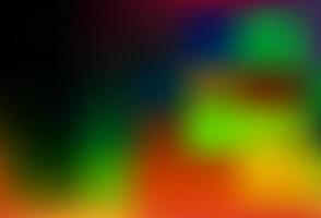 Dark Multicolor, Rainbow vector blurred shine abstract background.