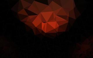 Dark Red vector polygonal pattern.