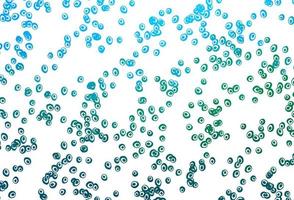 Light Blue, Green vector template with circles.