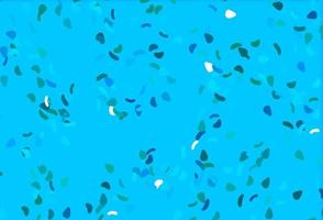 Light Blue, Green vector background with abstract forms.