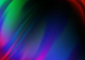 Dark Multicolor, Rainbow vector background with bubble shapes.