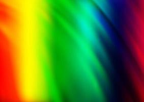 Light Multicolor, Rainbow vector background with curved circles.