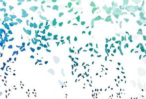 Light Blue, Green vector background with abstract forms.