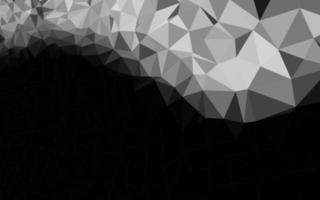 Dark Silver, Gray vector shining triangular template.