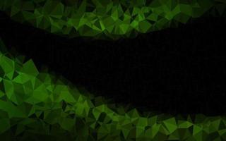 Dark Green vector blurry triangle texture.