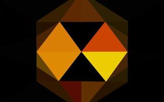 Dark Yellow, Orange vector polygonal background.