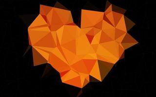 Light Orange vector shining triangular background.