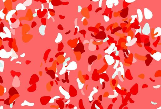 Light red vector pattern with chaotic shapes.