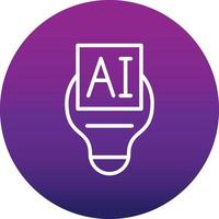 Artificial Intelligence Vector Icon