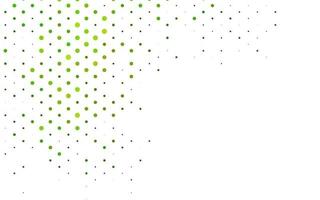 Light Green vector cover with spots.