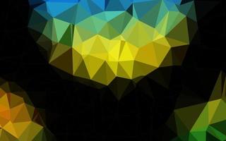 Dark Blue, Yellow vector abstract polygonal texture.