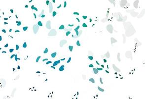 Light blue, green vector template with memphis shapes.