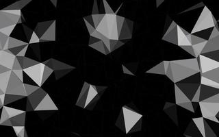 Dark Black vector abstract polygonal texture.