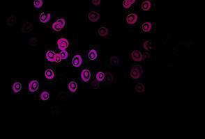 Dark Purple vector texture with disks.