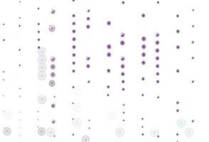 Light Purple vector texture with colored snowflakes.