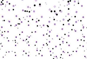 Light Purple vector template with crystals, circles, squares.