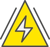 Electricity Sign Vector Icon