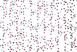 Light Purple, Pink vector background with triangles, circles, cubes.