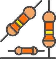 Resistor Vector Icon