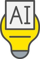 Artificial Intelligence Vector Icon