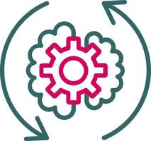 Brain Process  Vector Icon