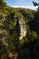 Autumn landscapes in  Prebischtor, Bohemia photo