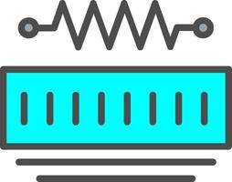 icono de vector de resistencia