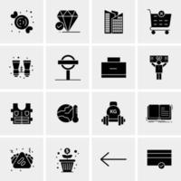 16 Universal Business Icons Vector Creative Icon Illustration to use in web and Mobile Related project